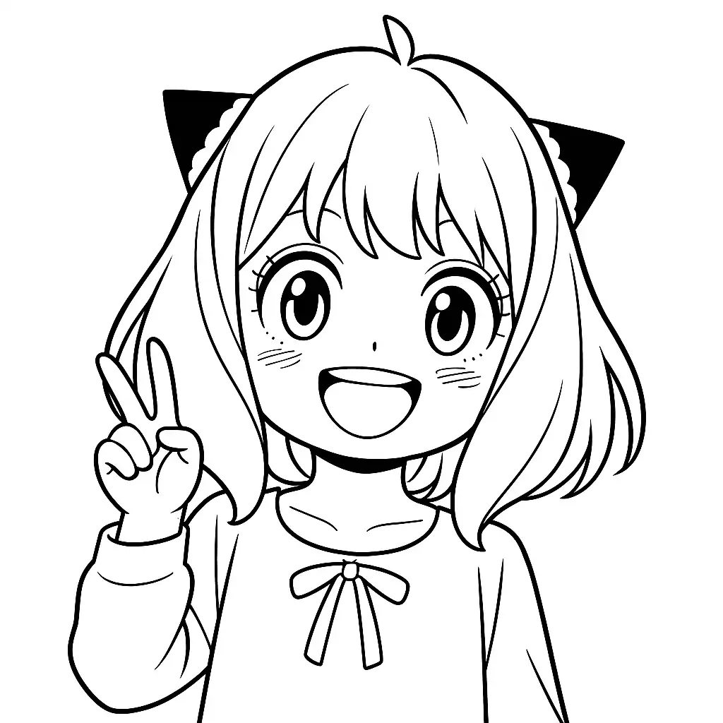 desenho da Anya para colorir
