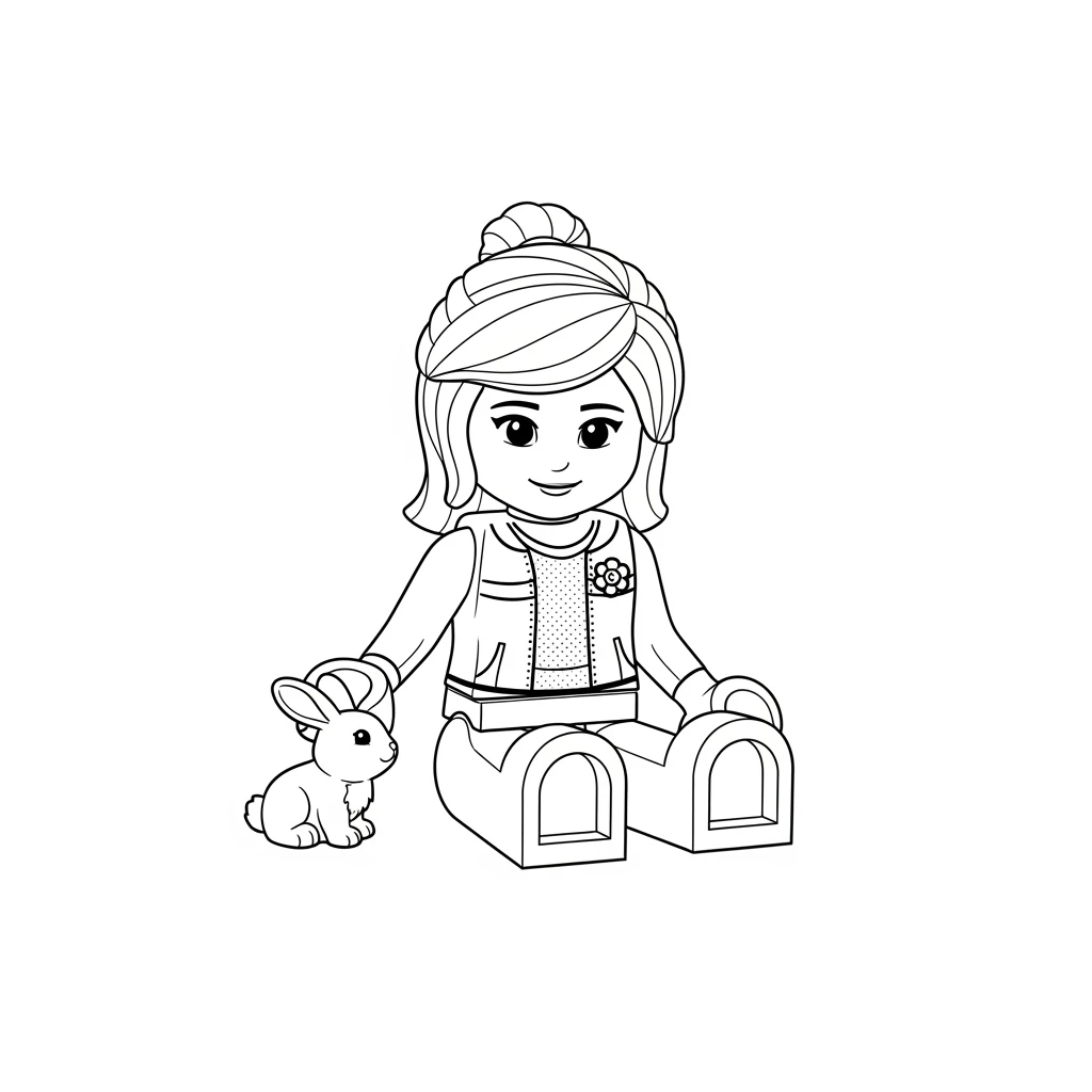desenho de Amigos Lego para colorir