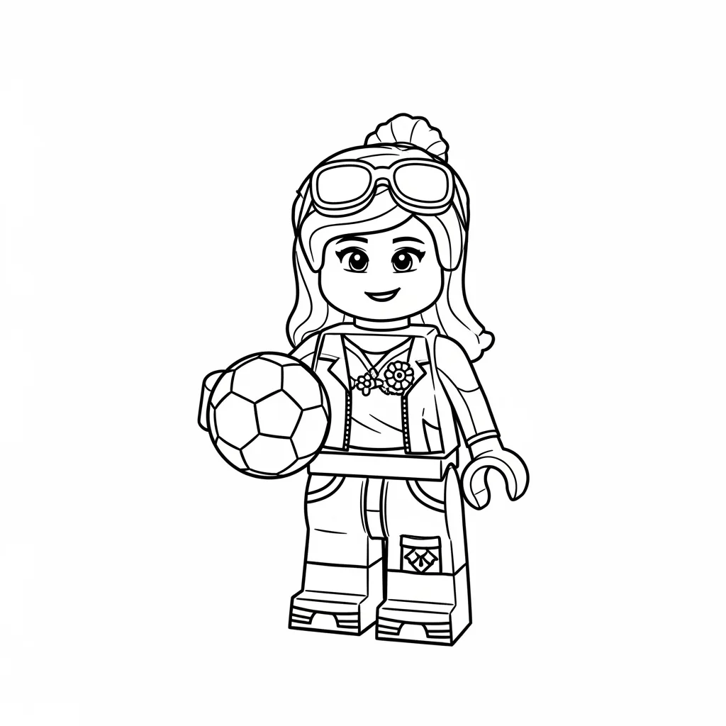 desenho de Amigos Lego para colorir
