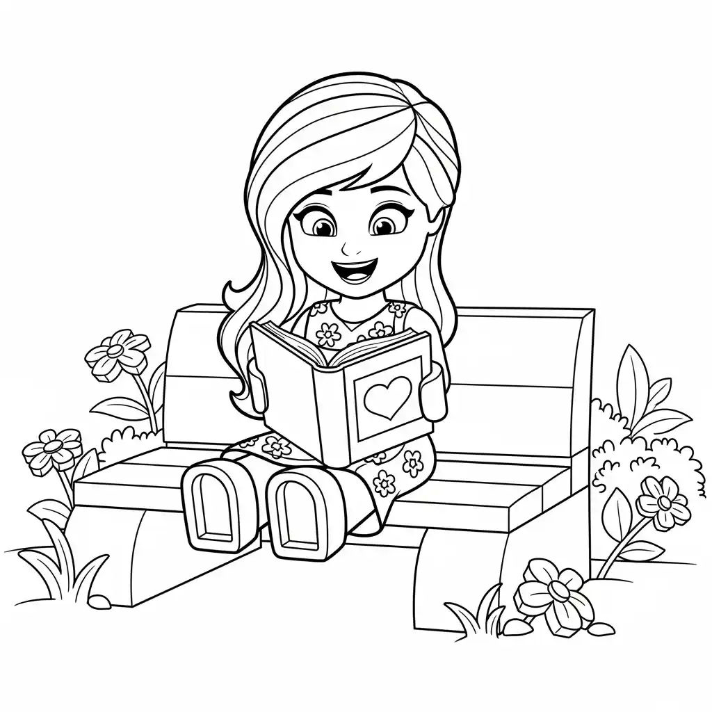 desenho de Amigos Lego para colorir