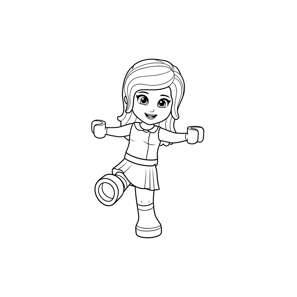 desenho de Amigos Lego para colorir