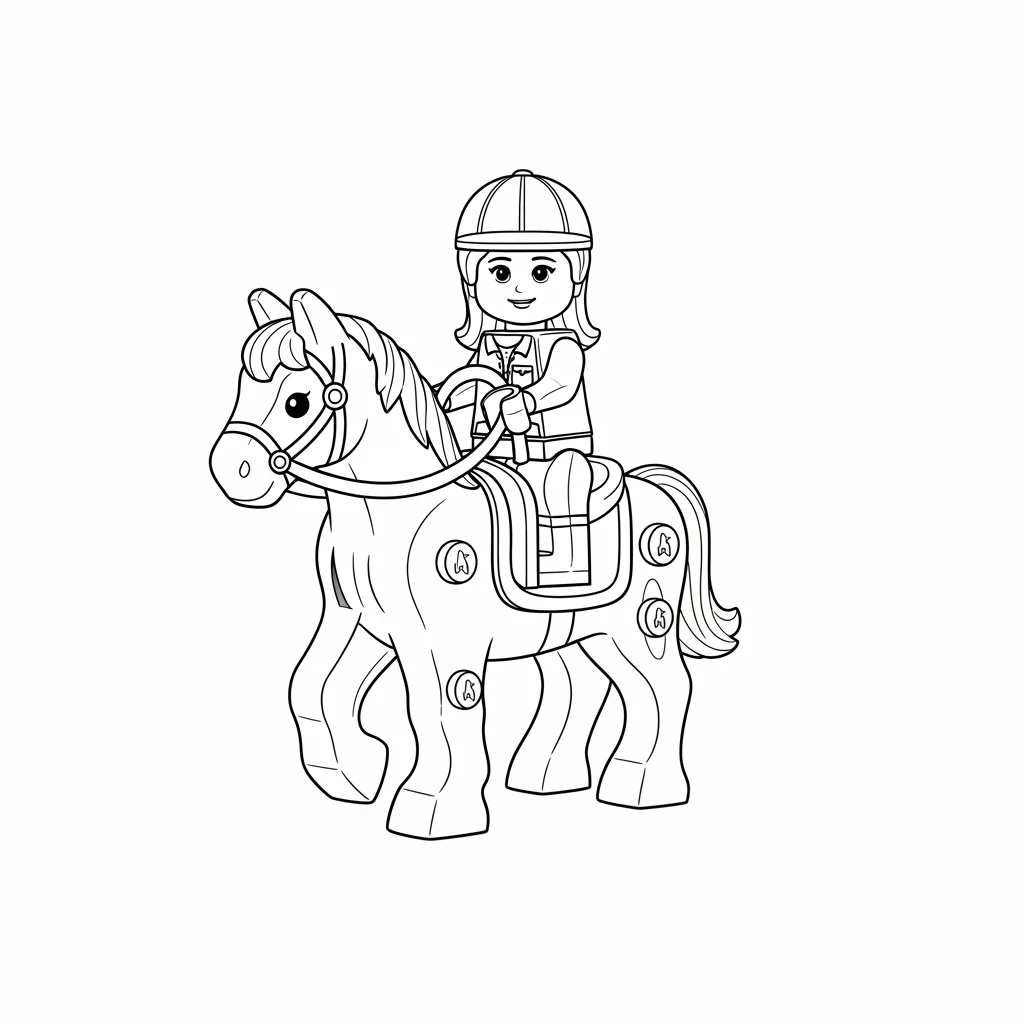 desenho de Amigos Lego para colorir