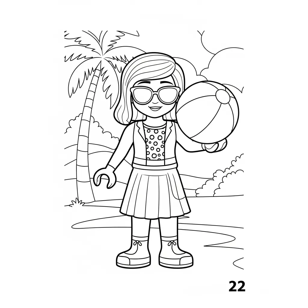 desenho de Amigos Lego para colorir