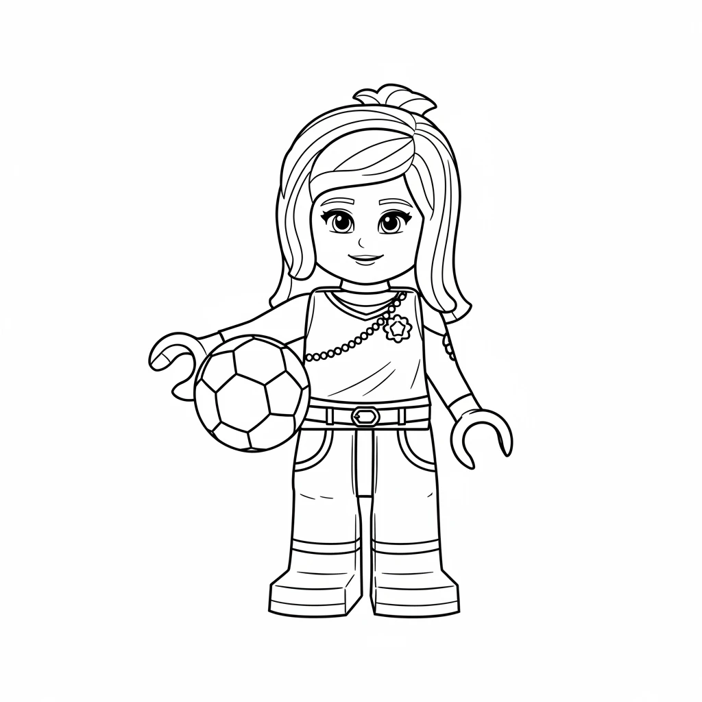 desenho de Amigos Lego para colorir