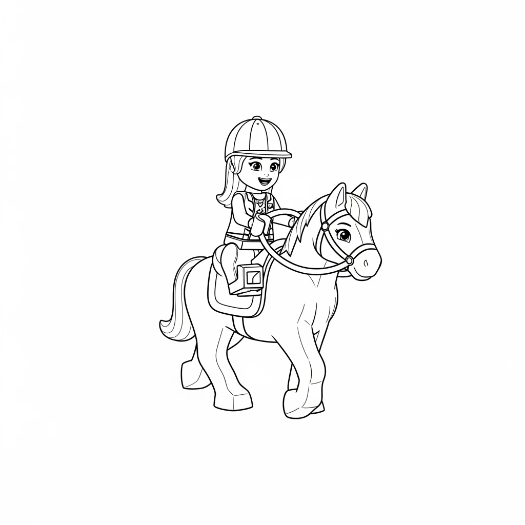 desenho de Amigos Lego para colorir