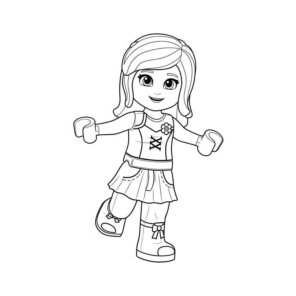 desenho de Amigos Lego para colorir