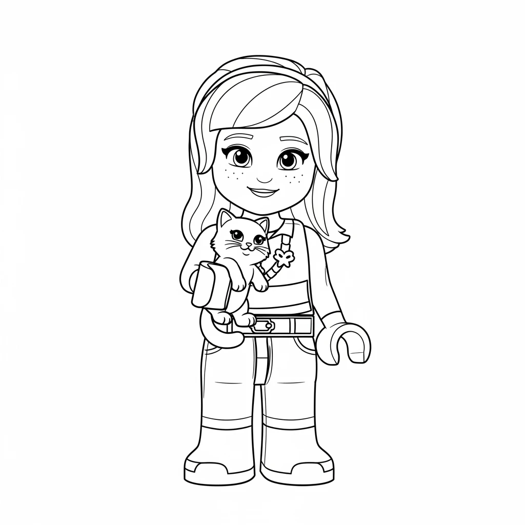 desenho de Amigos Lego para colorir