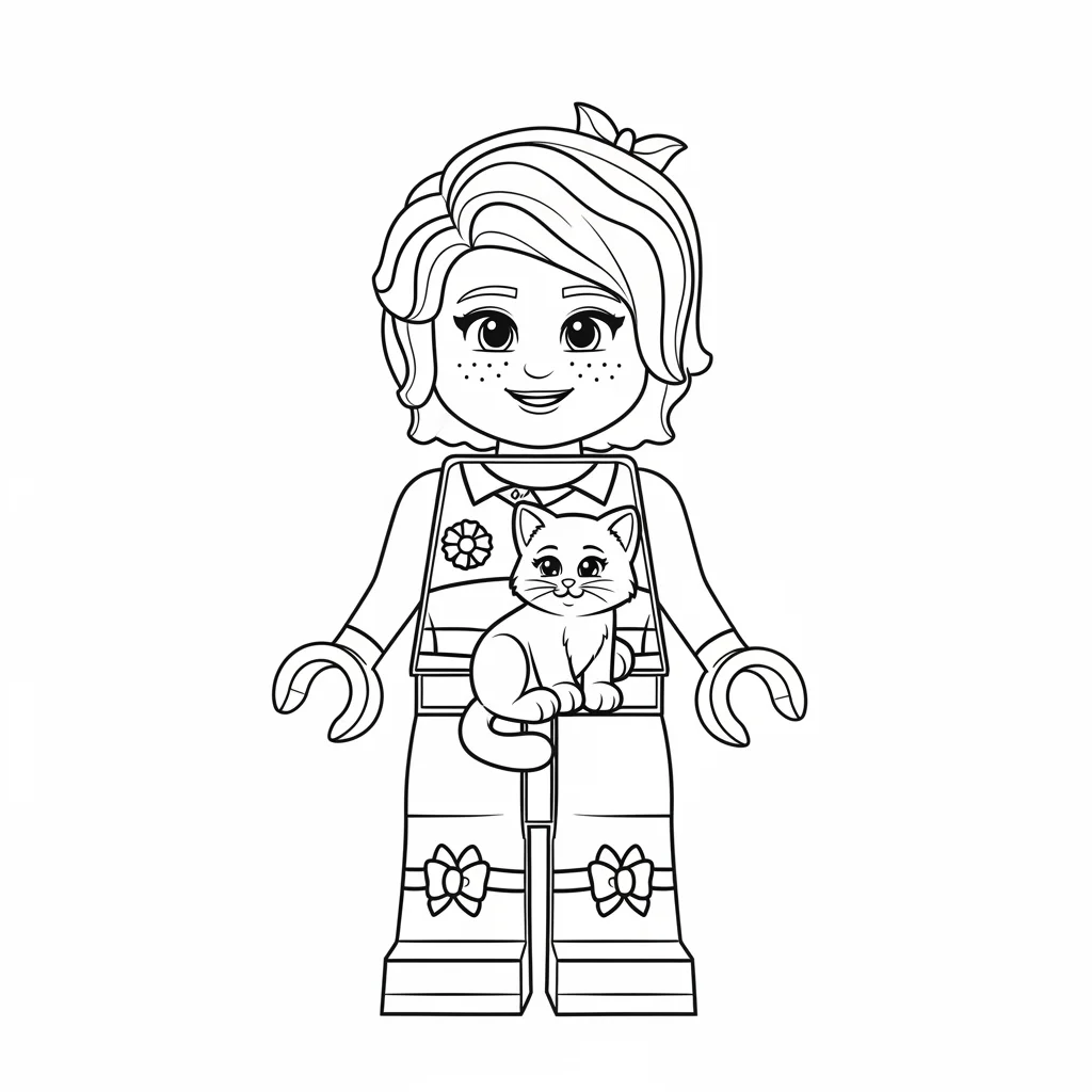 desenho de Amigos Lego para colorir