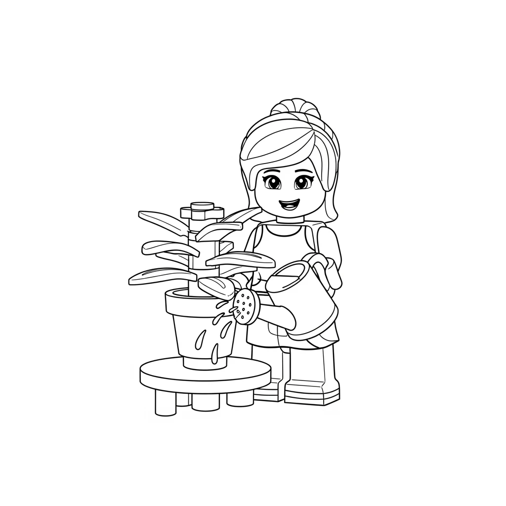 desenho de Amigos Lego para colorir