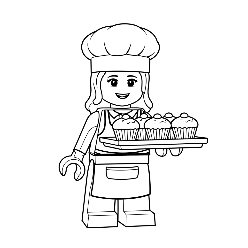 desenho de Amigos Lego para colorir