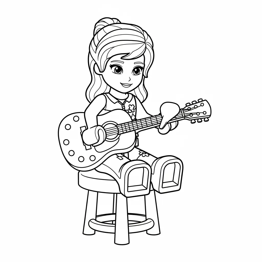 desenho de Amigos Lego para colorir