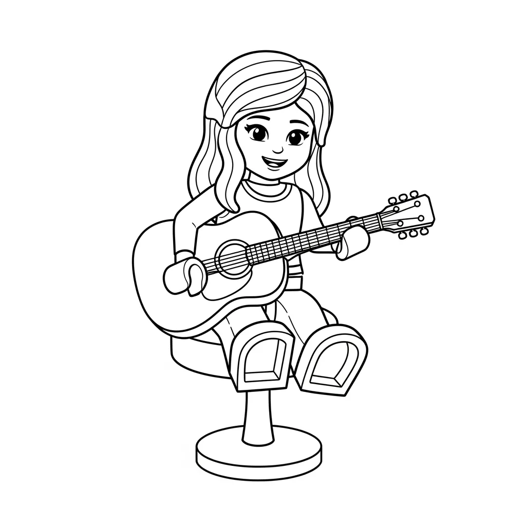 desenho de Amigos Lego para colorir