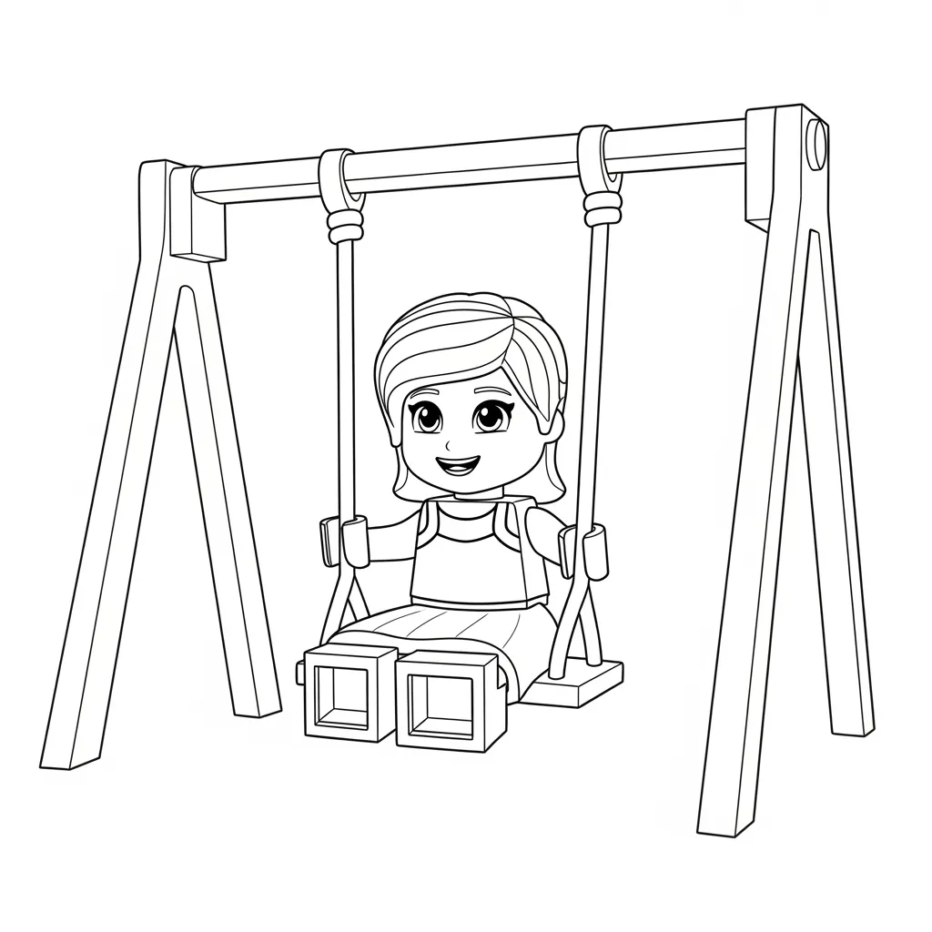 desenho de Amigos Lego para colorir