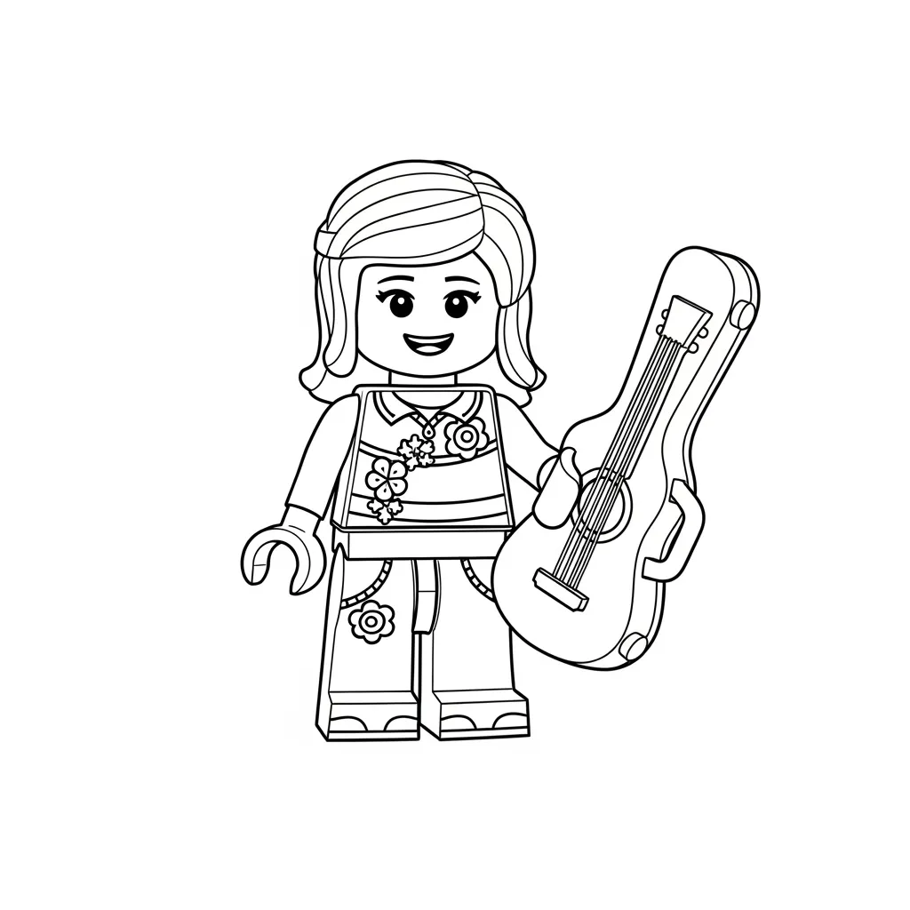 desenho de Amigos Lego para colorir
