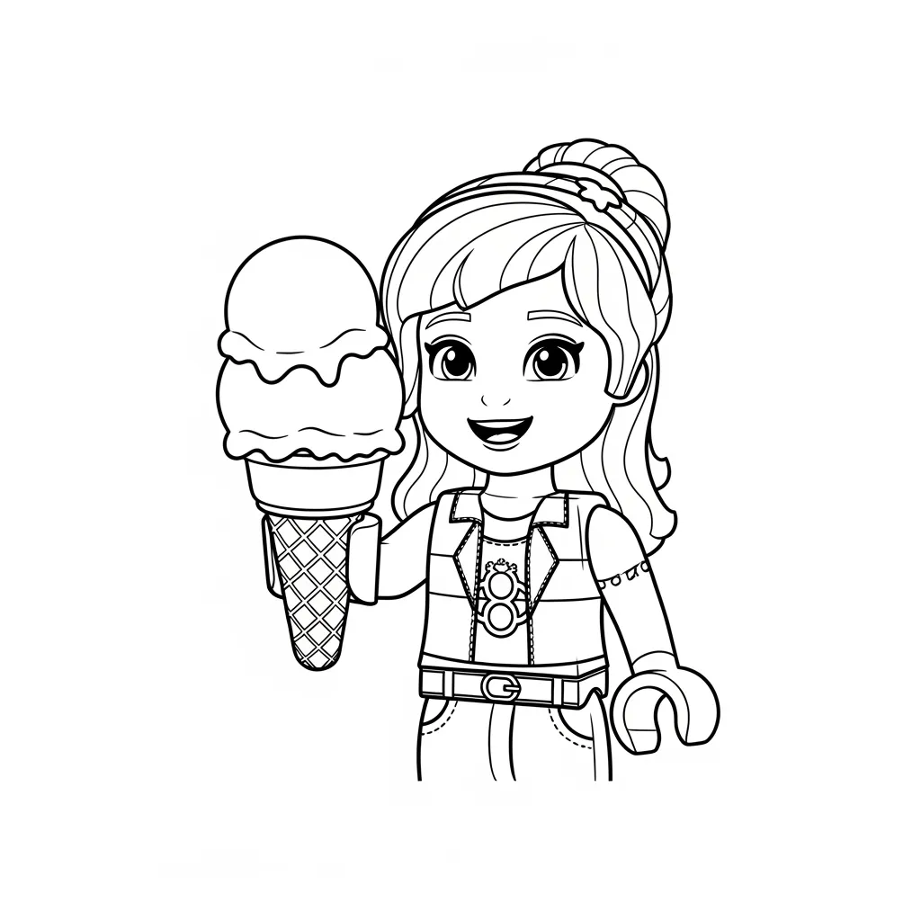 desenho de Amigos Lego para colorir