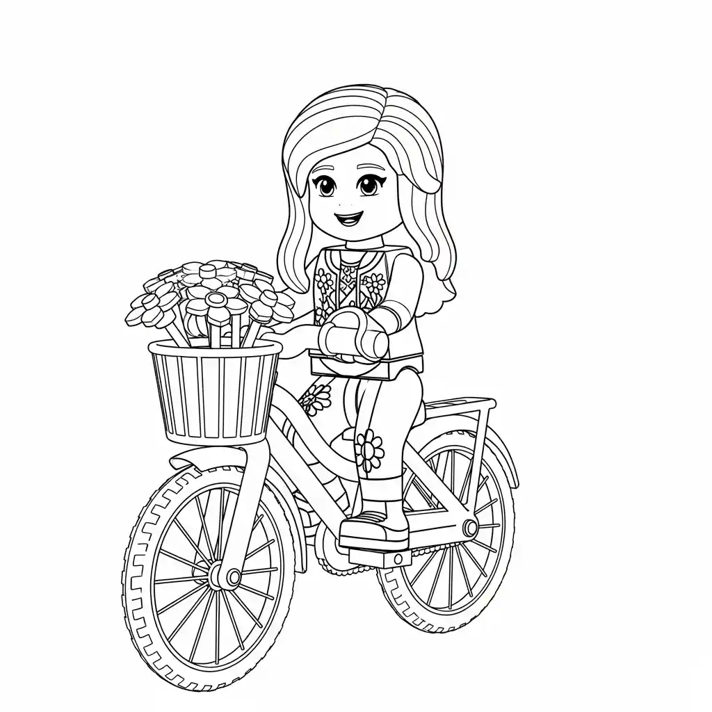 desenho de Amigos Lego para colorir