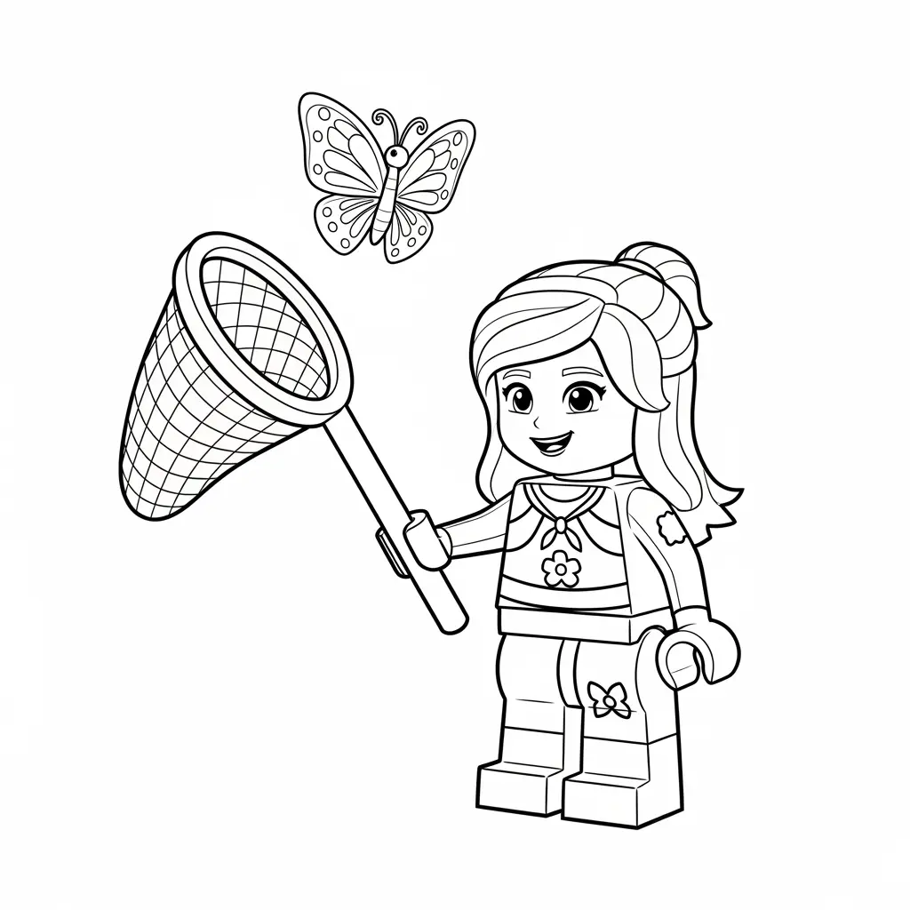 desenho de Amigos Lego para colorir