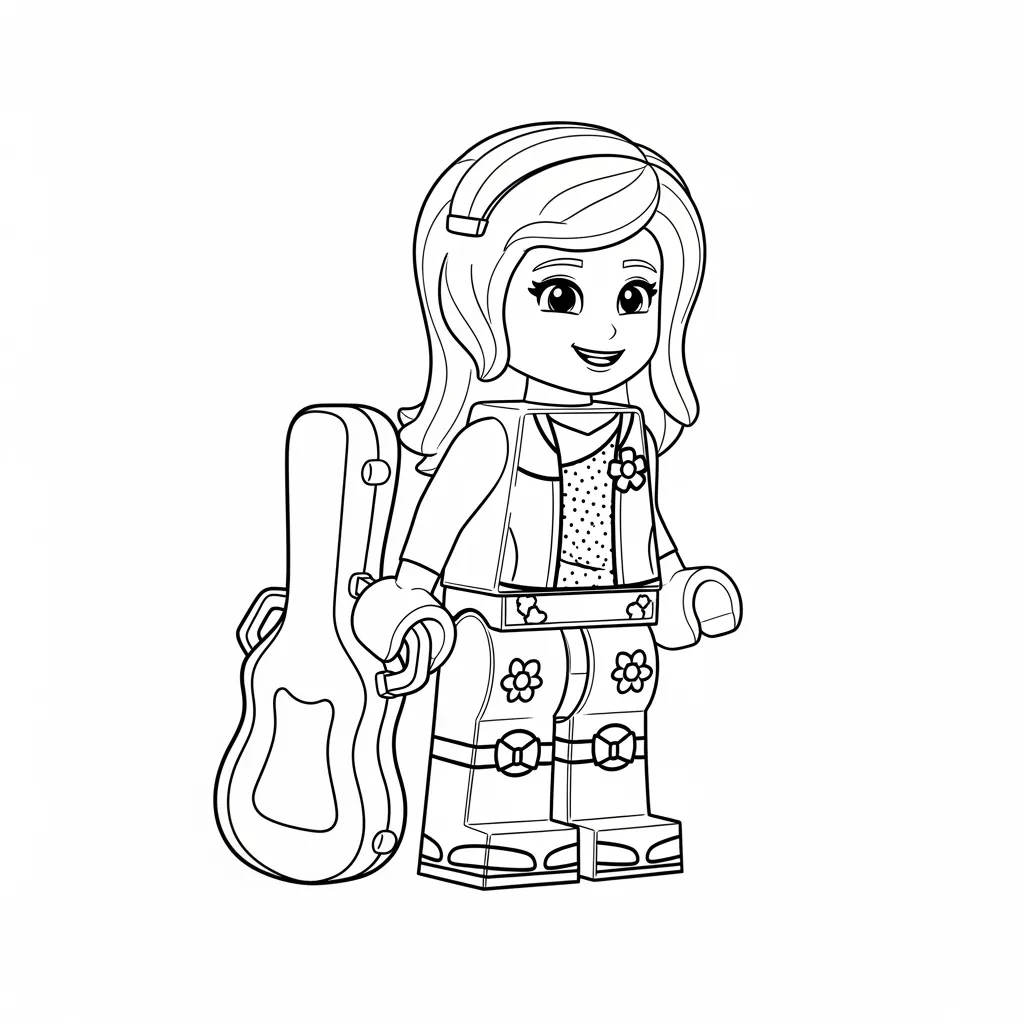desenho de Amigos Lego para colorir