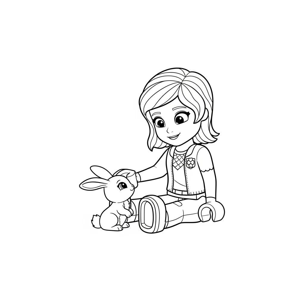 desenho de Amigos Lego para colorir