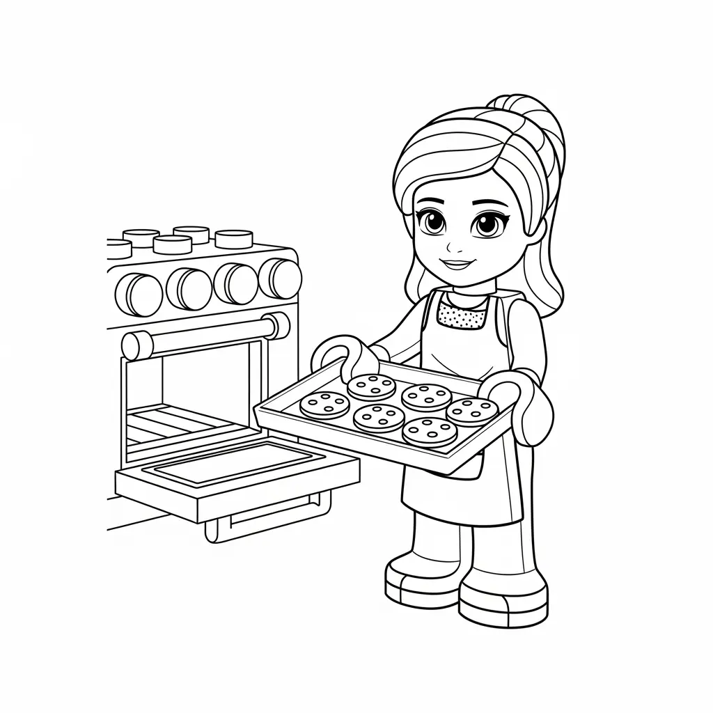 desenho de Amigos Lego para colorir