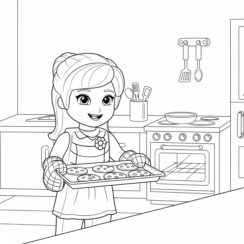 desenho de Amigos Lego para colorir