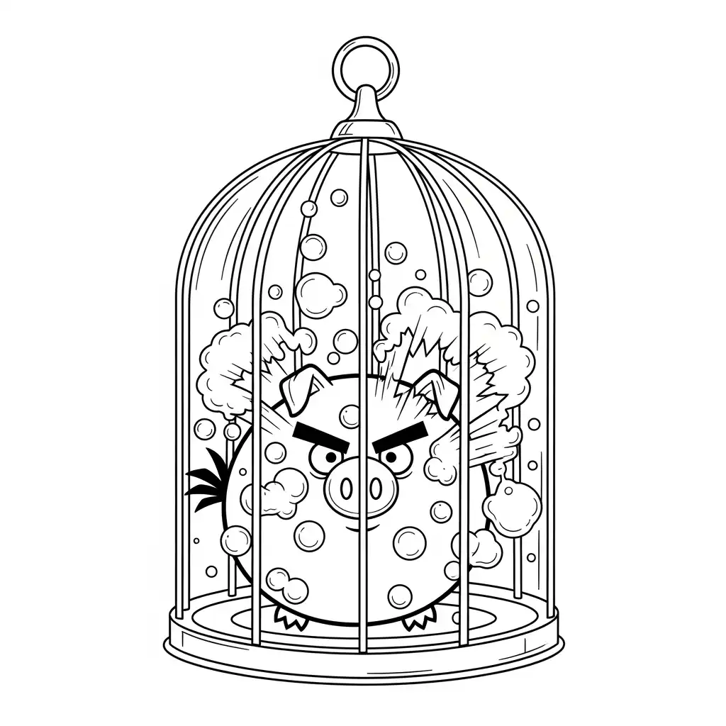 desenho de Angry Birds