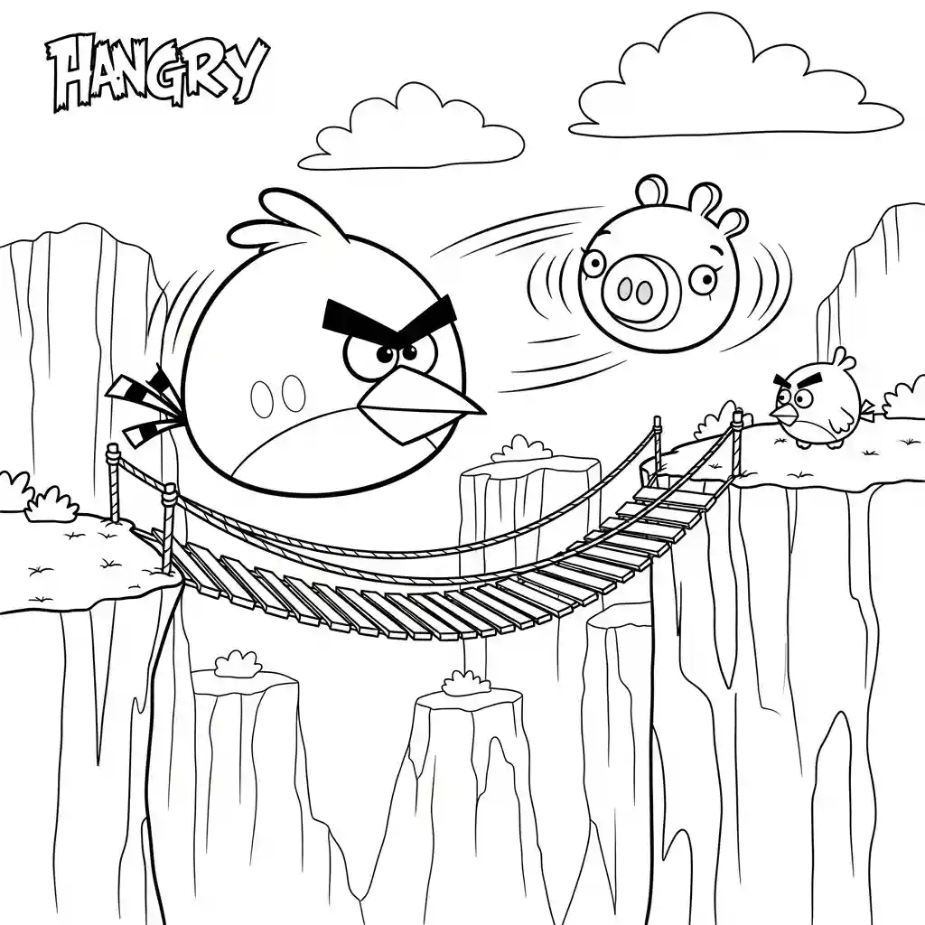 desenho de Angry Birds