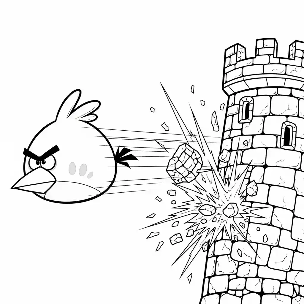 desenho de Angry Birds
