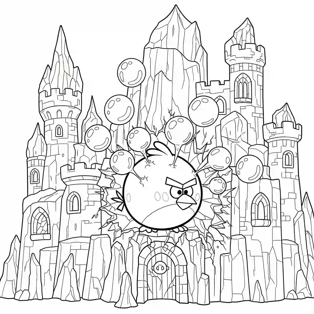 desenho de Angry Birds