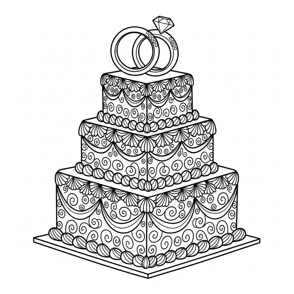 Desenho de Aniversário para Colorir e Imprimir