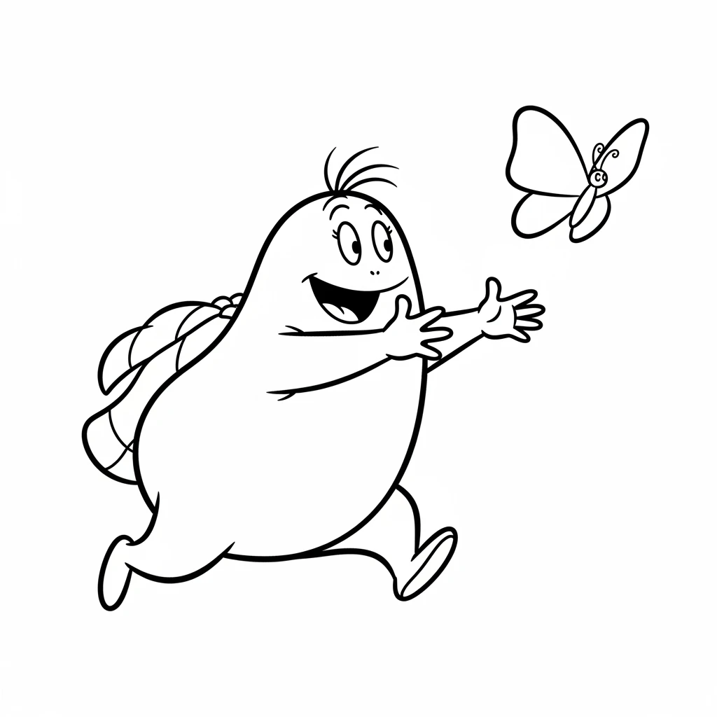 desenho de Barbapapa para colorir