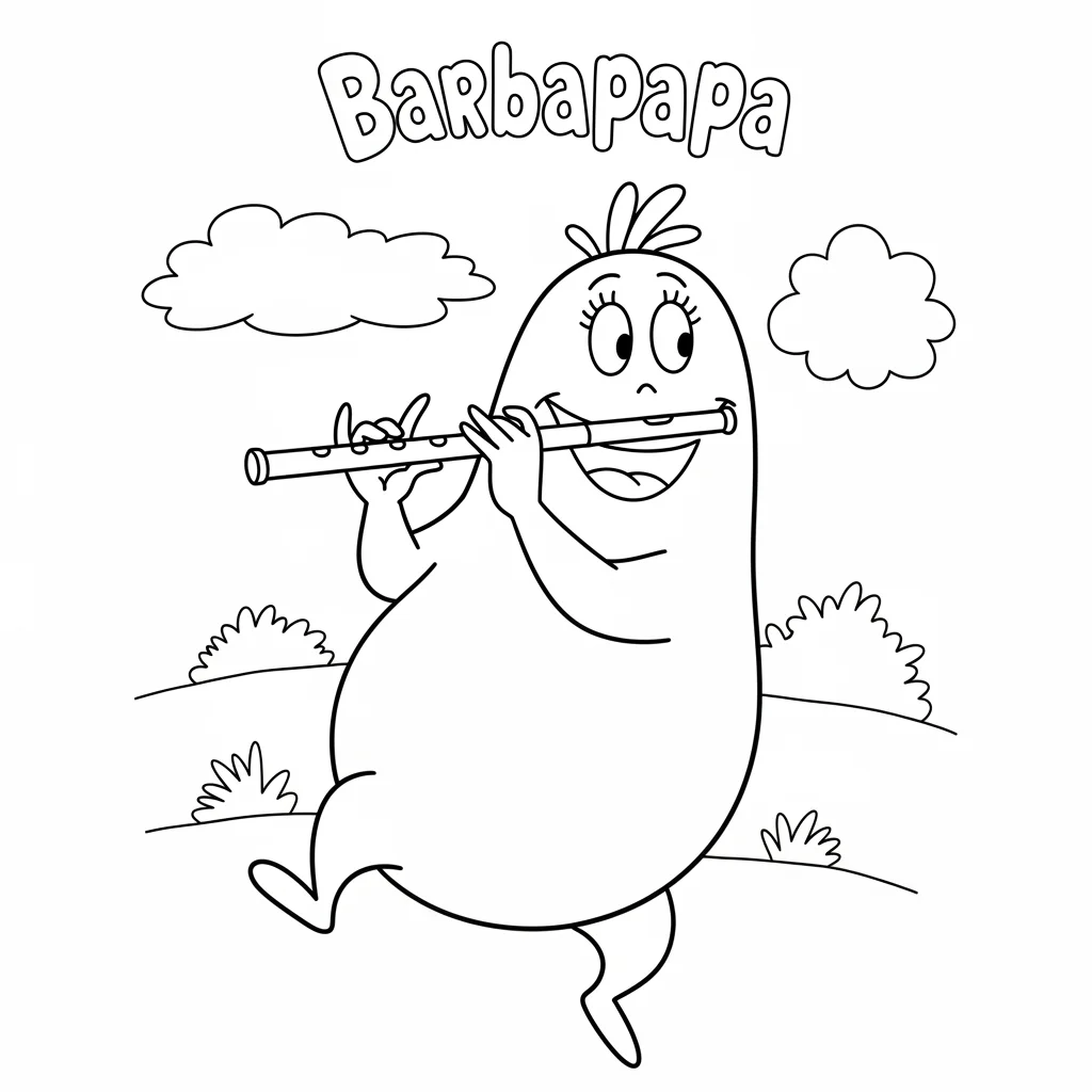 desenho de Barbapapa para colorir