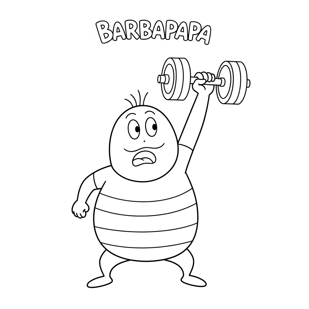desenho de Barbapapa para colorir