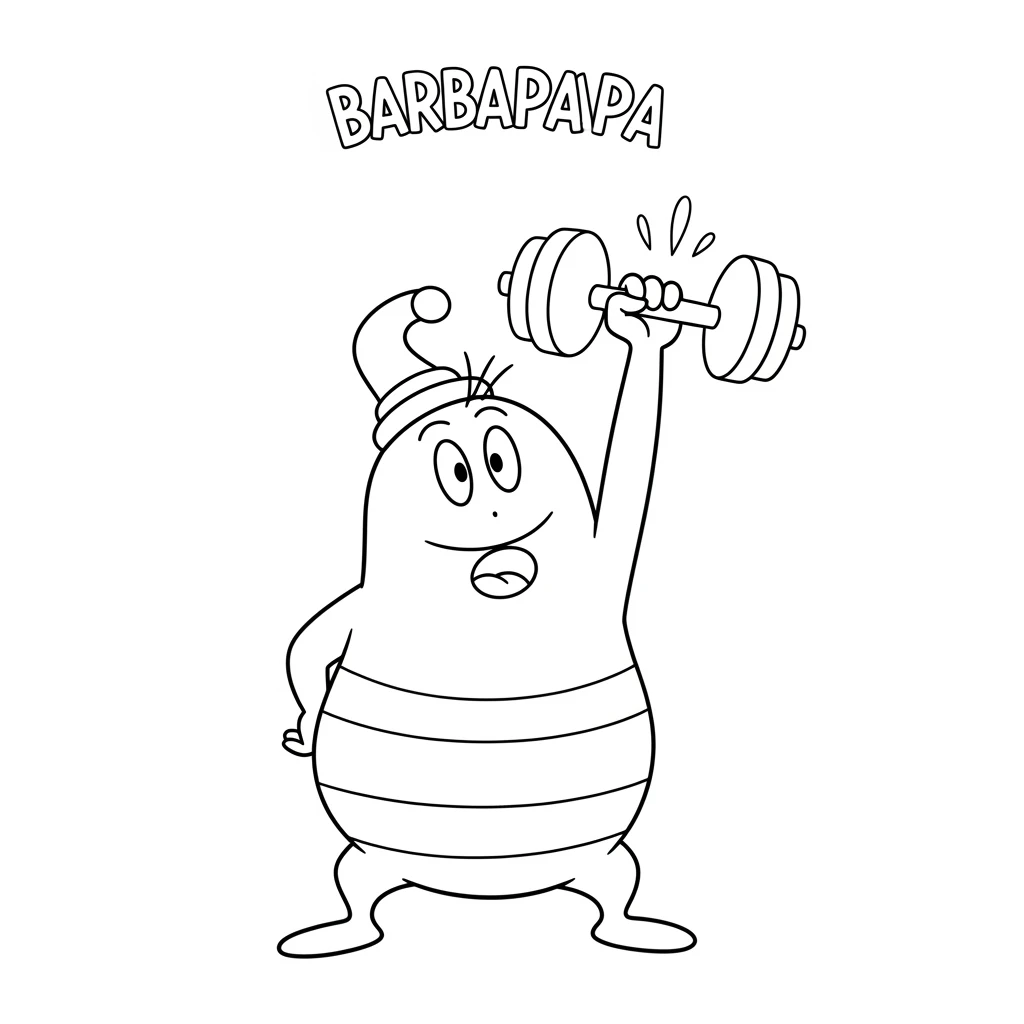 desenho de Barbapapa para colorir