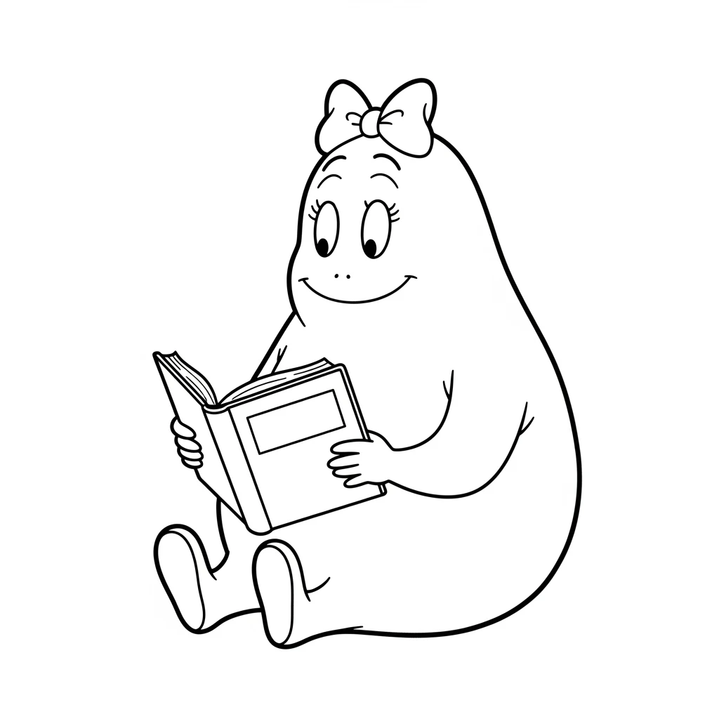 desenho de Barbapapa para colorir