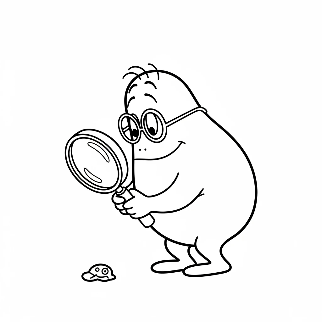 desenho de Barbapapa para colorir