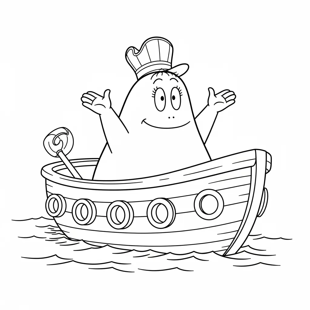 desenho de Barbapapa para colorir