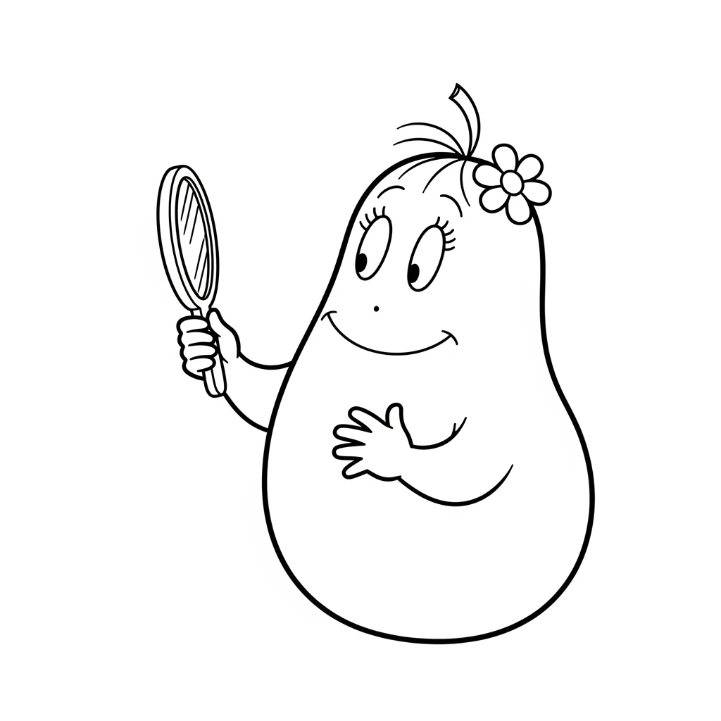 desenho de Barbapapa para colorir