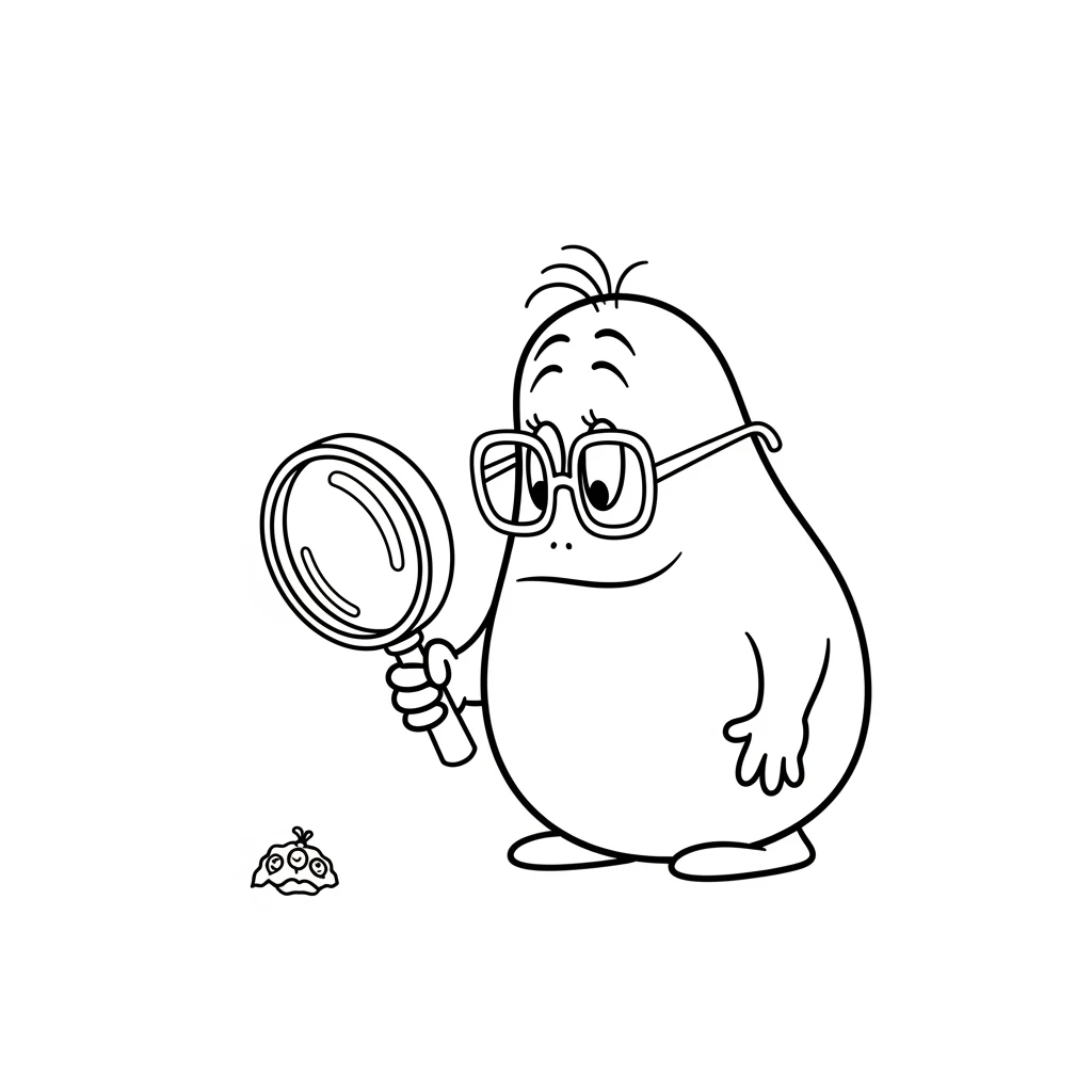 desenho de Barbapapa para colorir