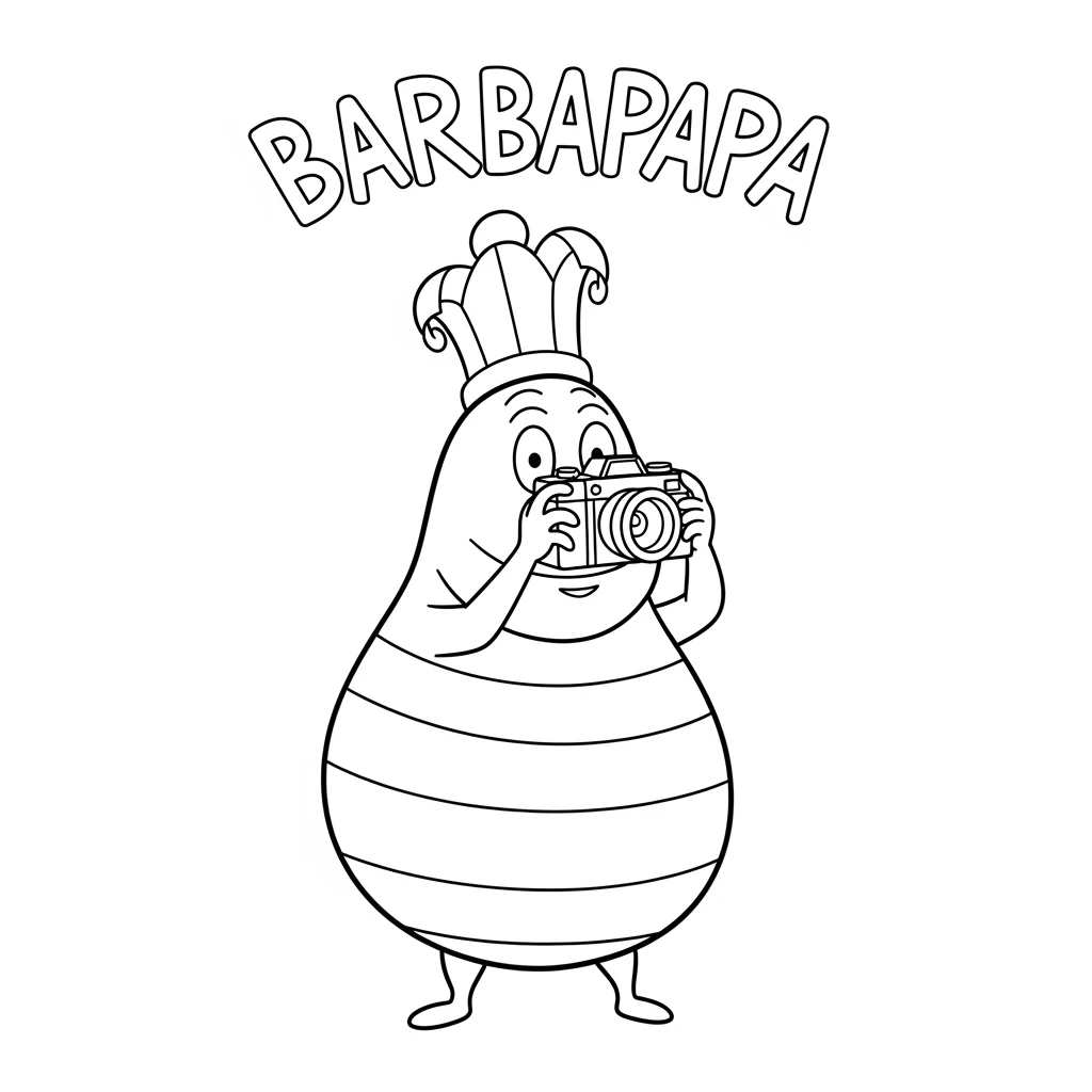 desenho de Barbapapa para colorir