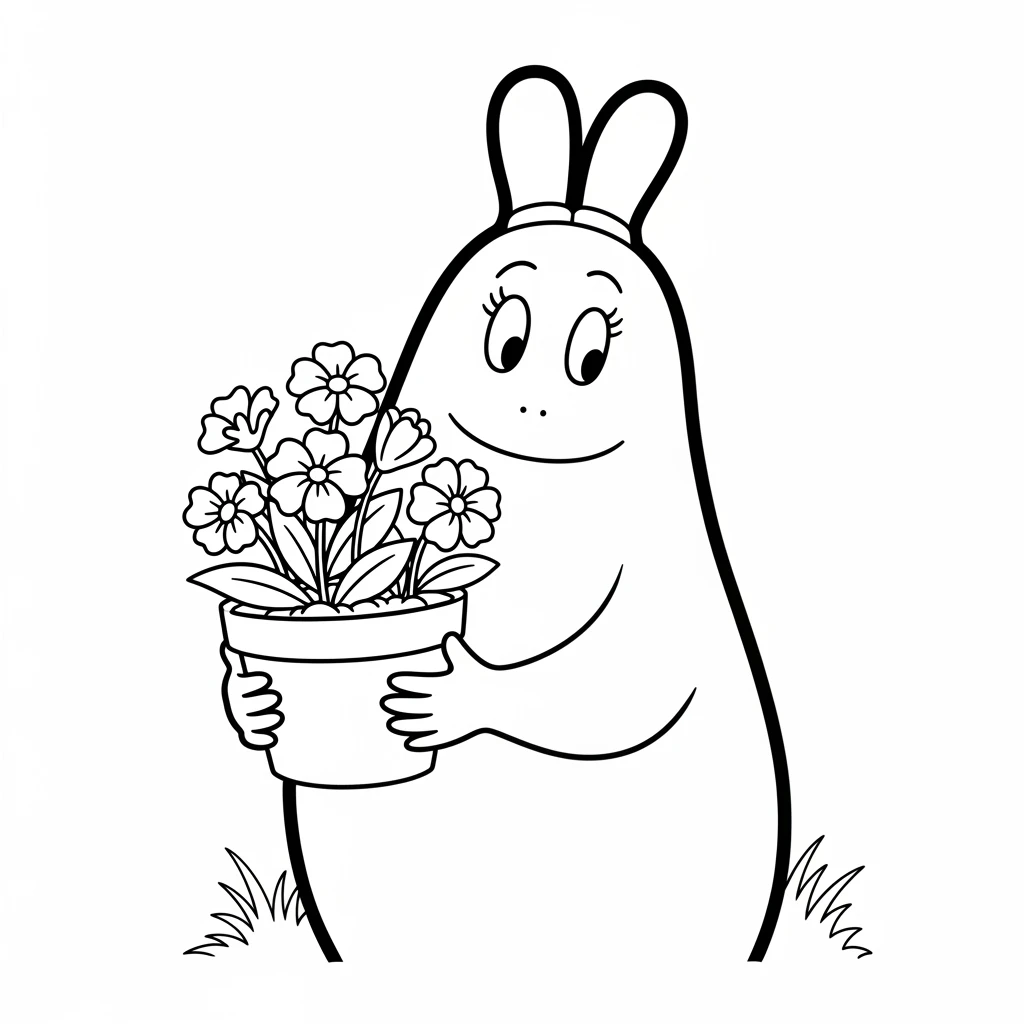 desenho de Barbapapa para colorir