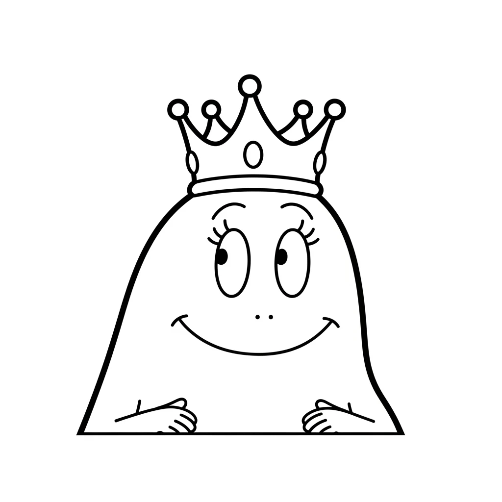 desenho de Barbapapa para colorir