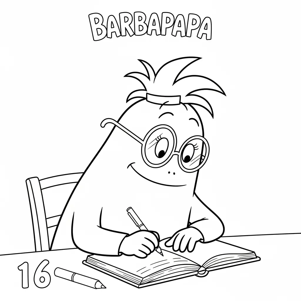 desenho de Barbapapa para colorir