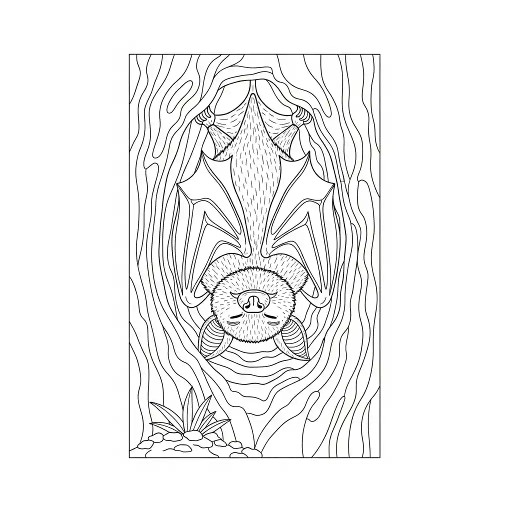 desenho de bastão para colorir