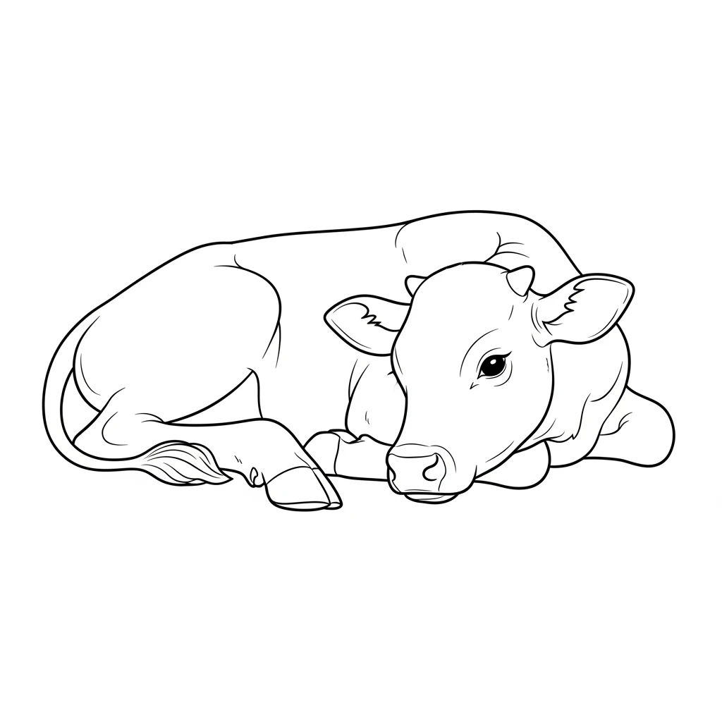 desenho de boi para colorir