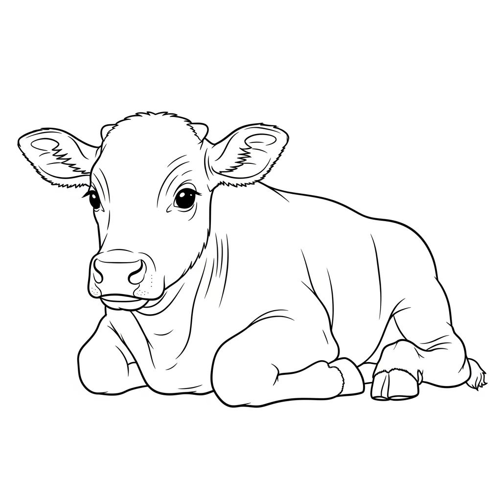 desenho de boi para colorir