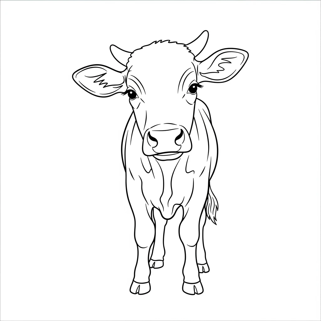 desenho de boi para colorir
