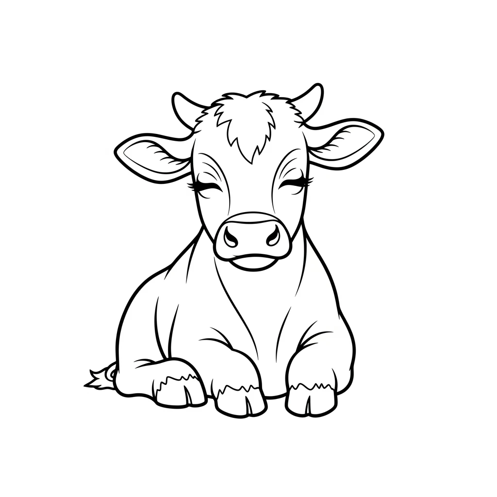 desenho de boi para colorir