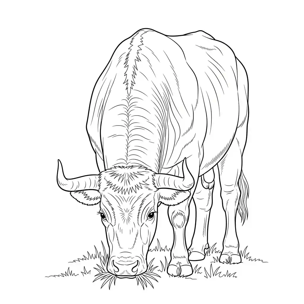 desenho de boi para colorir