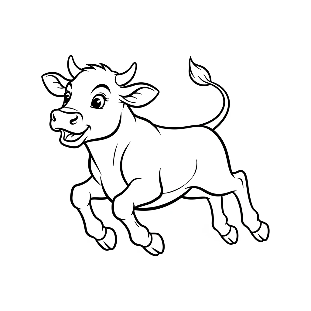 desenho de boi para colorir